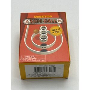 RP MINIS Desktop Skee Ball Game Fun Desk Toy Choking Hazard Warning